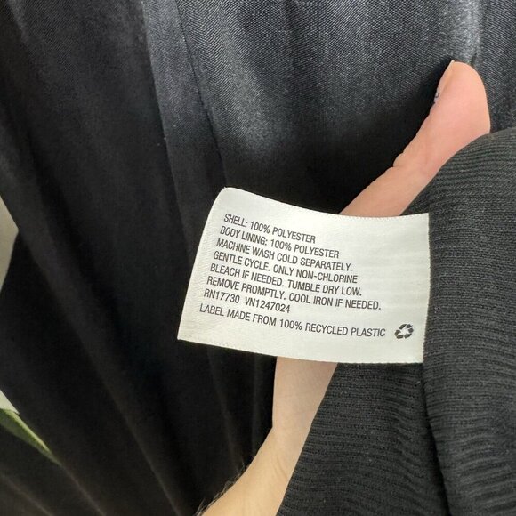 Altuzarra for Target Black Orchid Long Sleeve Satin Maxi Dress  Size Medium - Picture 5 of 6